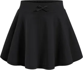 BOOPH Girls Skirts Kids Casual Mini Skorts Toddler Athletic Uniform Skirts with Pockets