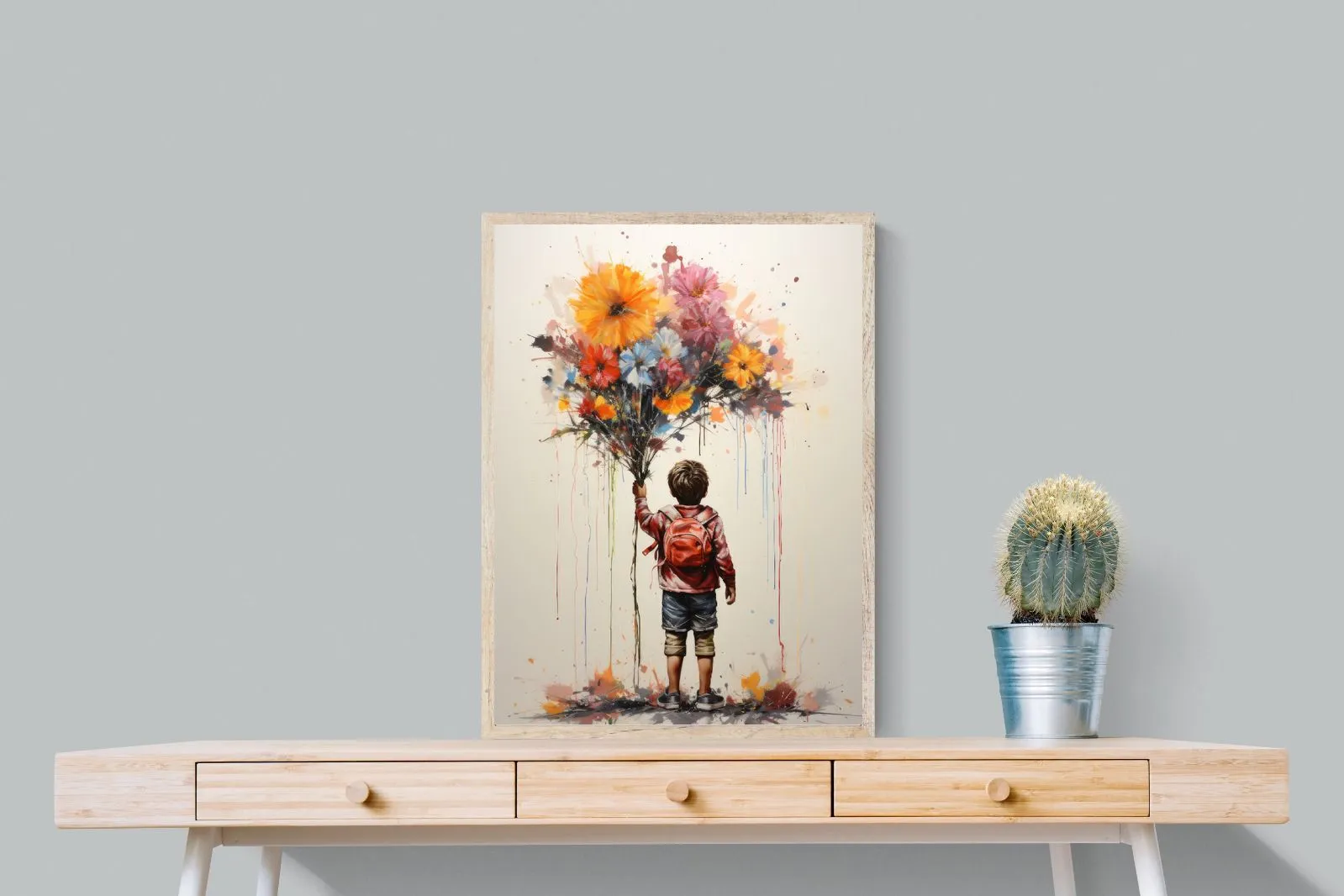 Boy With Flowers