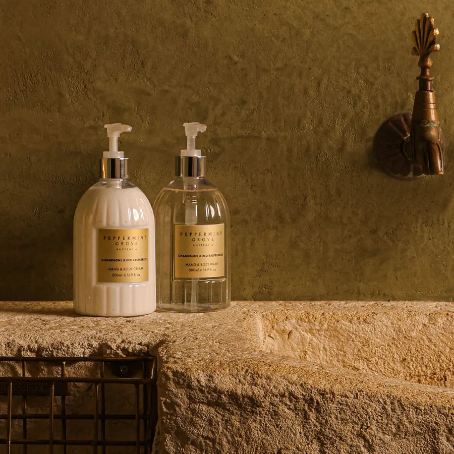Champagne & Red Raspberries Hand & Body Wash 500ml