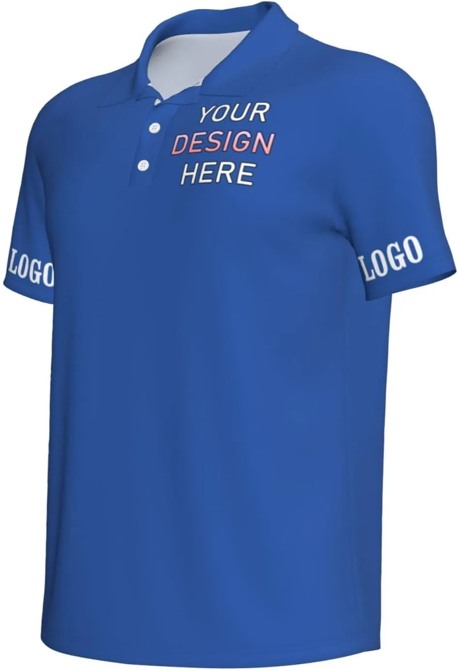 Custom Polo Shirt for Men Design Your Own Personalized Golf T Shirts Tee Front Print Text Photo Logo Name