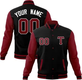 Custom Varsity Jacket Lightweight Letterman Bomber Baseball Coat Personalized Stitched Text Logo for Men Women Youth