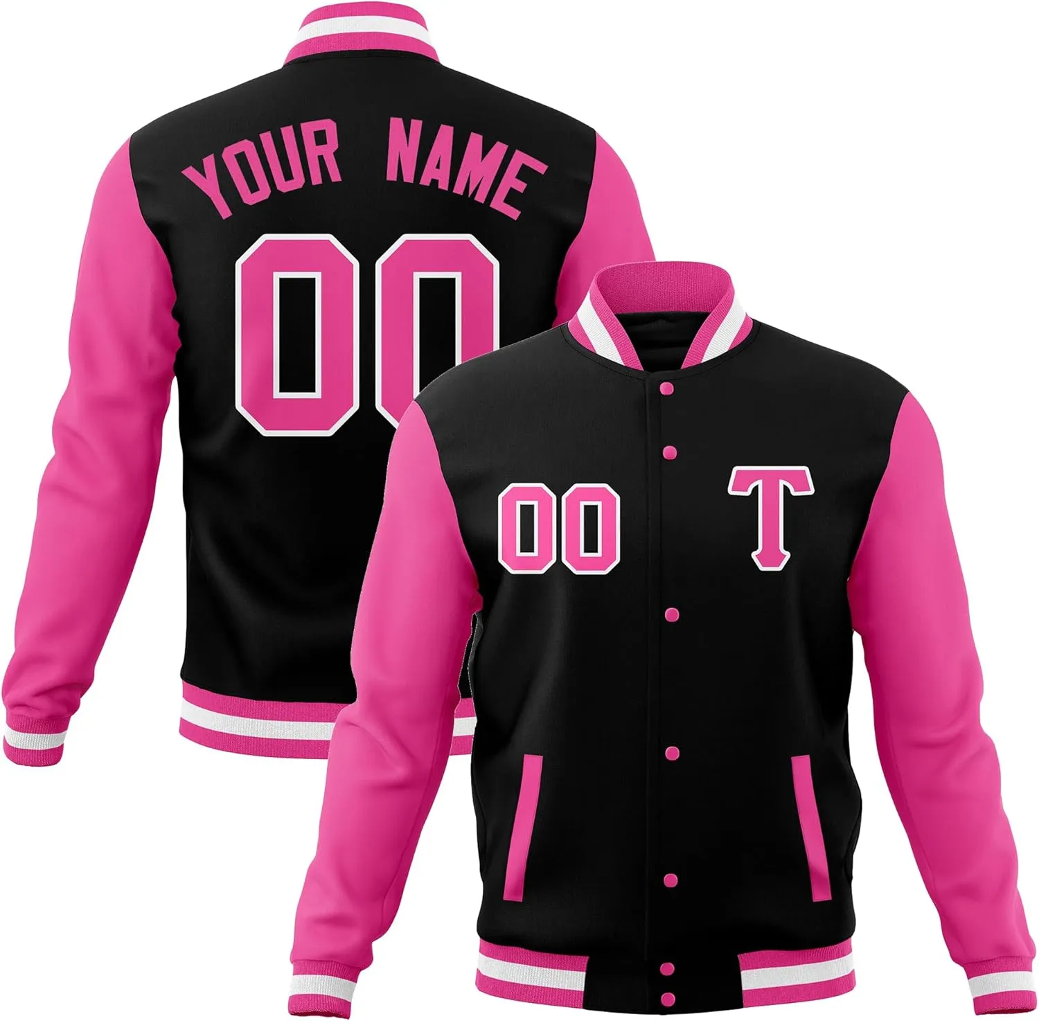 Custom Varsity Jacket Lightweight Letterman Bomber Baseball Coat Personalized Stitched Text Logo for Men Women Youth