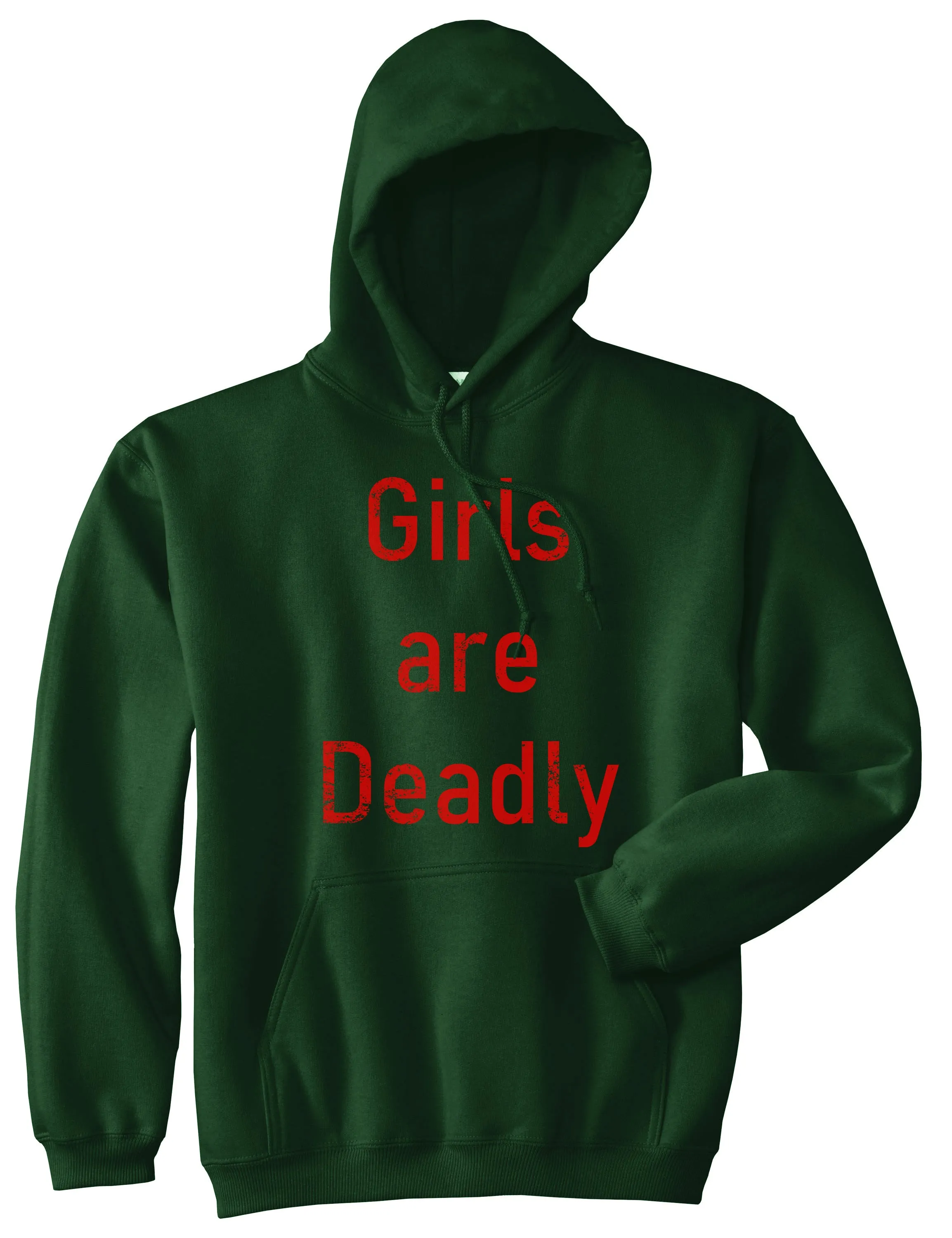 Girls Are Deadly Mens Pullover Hoodie