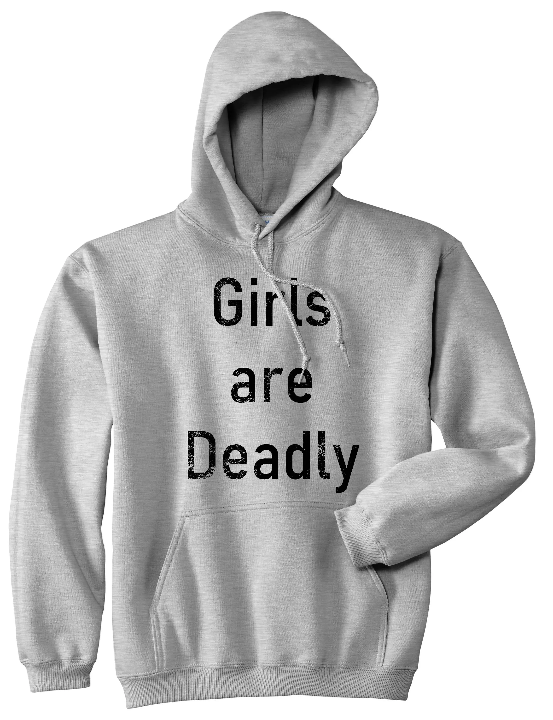 Girls Are Deadly Mens Pullover Hoodie