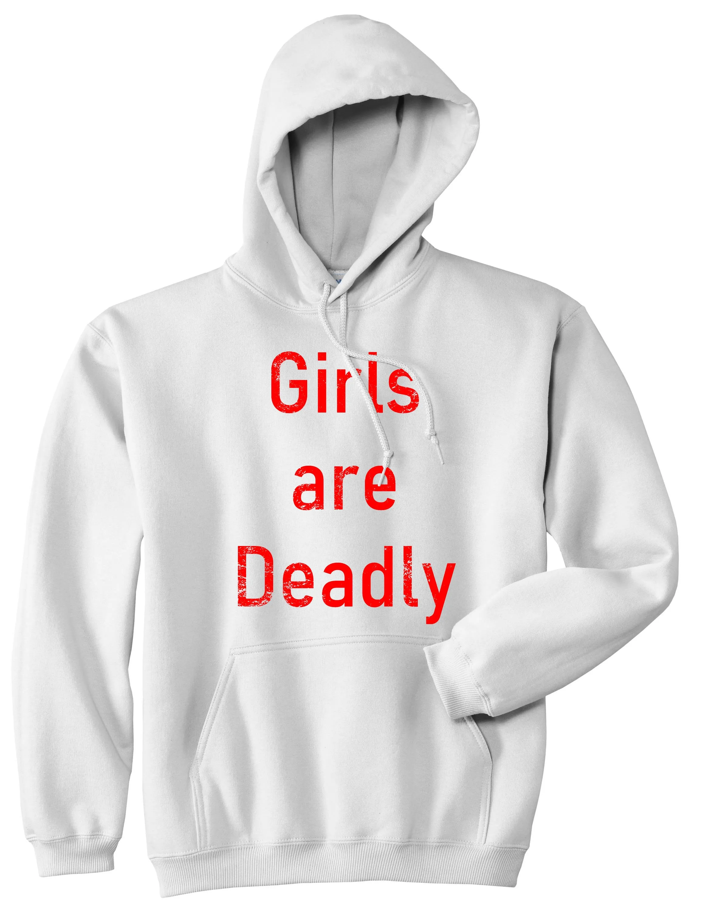 Girls Are Deadly Mens Pullover Hoodie