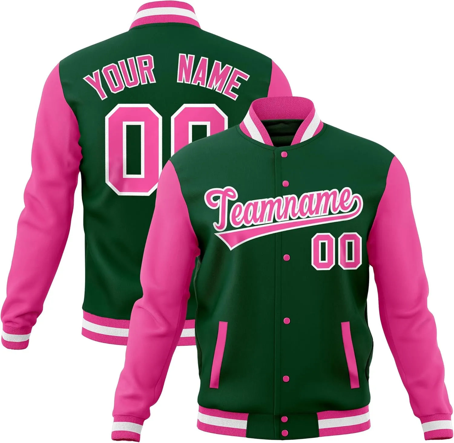 KXK Personalized Varsity Jacket Custom Men Women Casual Baseball Letterman Bomber Jackets Stitched Letters Number