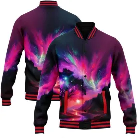 Men's Stylish Graphic Varsity Jacket Lightweight Casual Sport Outerwear for Spring,Fall Baseball Urban Bomber Jackets