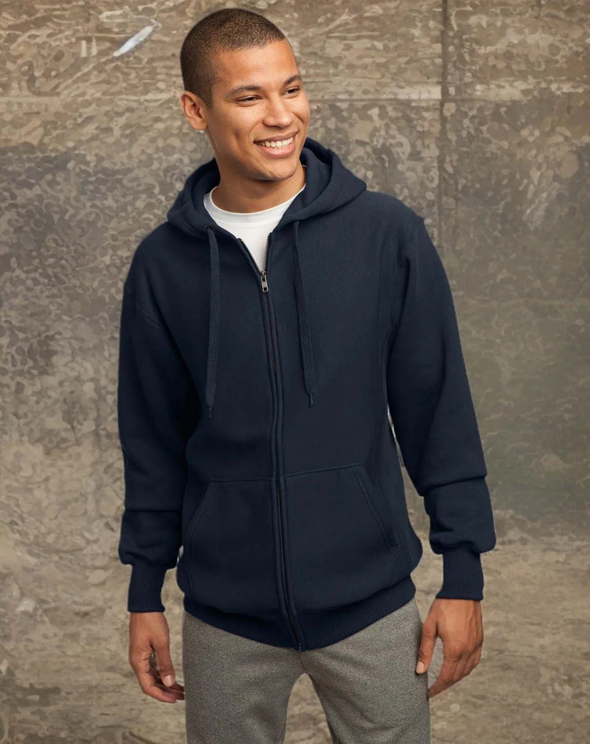 SPORT-TEK Men's Super Heavyweight Full Zip Hooded